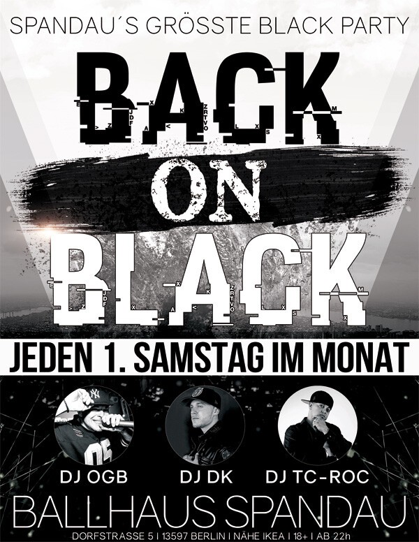 Back on Black - Jeden 1. Samstag im Monat