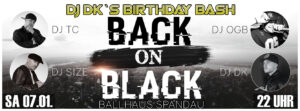 Back on Black Birthday Bash am 07.01.2023 im Ballhaus Spandau