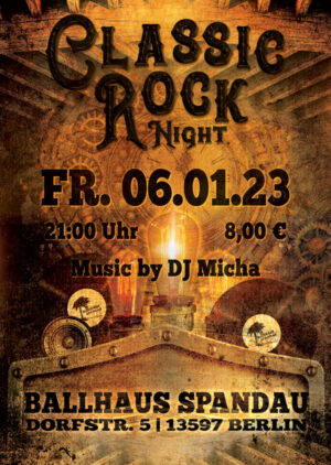 Classic Rock Night am 06.01.2023 im Ballhaus Spandau
