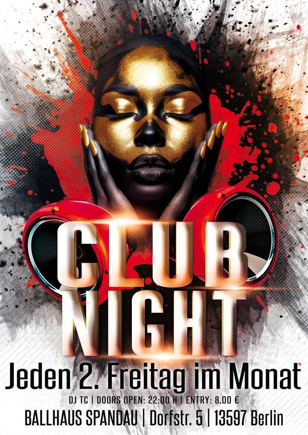 Club Night mit DJ TC jeden 2. Freitag im Monat ab 22:00 Uhr im Ballhaus Spandau