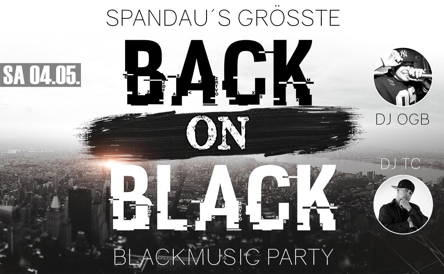 Back on Black | Spandaus größte Blackmusic Party am 04.05.2024 im Ballhaus Spandau