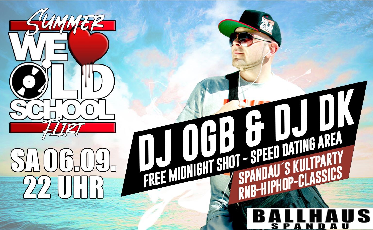 We Love Oldschool mit DJ OGB & DJ DK am 06.09.2025 im Ballhaus Spandau