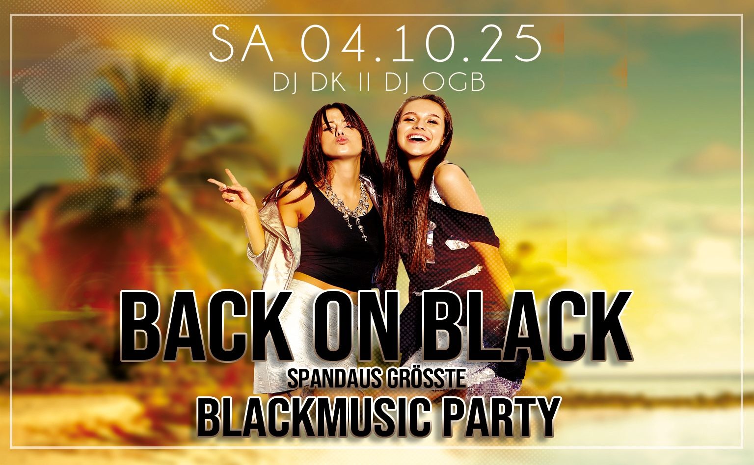 Back On Black am 04.10.2025 mit DJ DK & DJ OGB ab 22:00 Uhr im Ballhaus Spandau